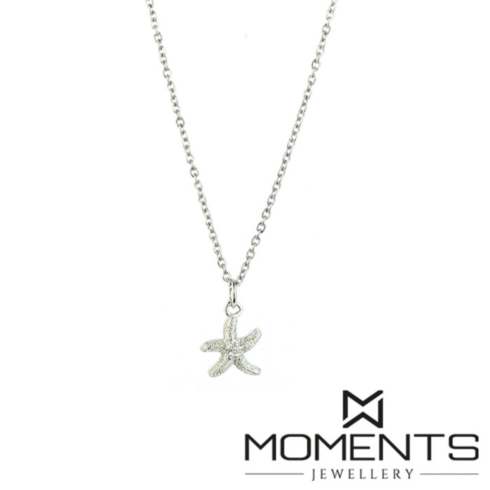 Colgante Charm Estrella de Mar con cadena