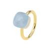 Anillo Cristal Evelyn Celeste Oro
