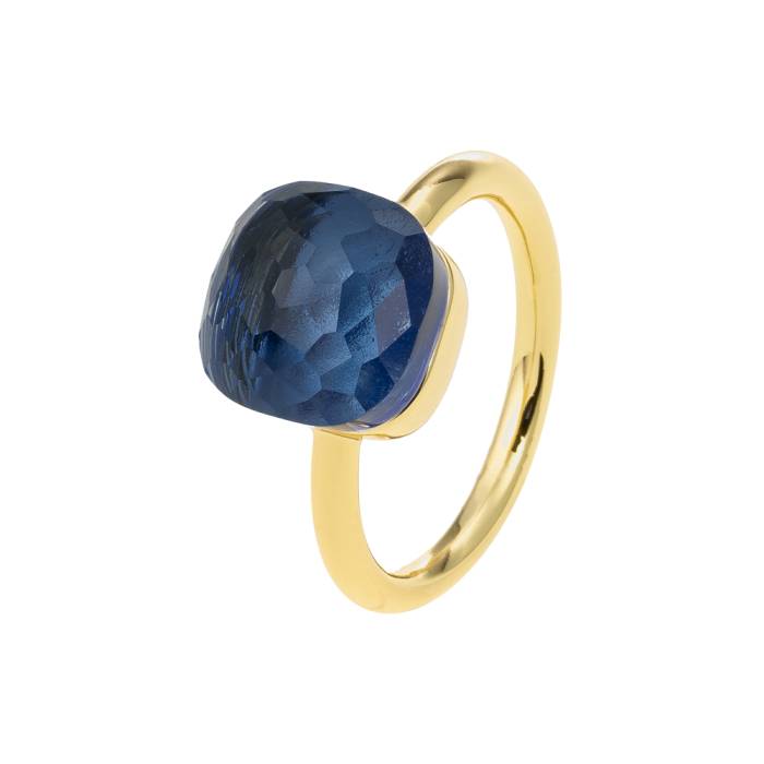 Evelyn Blue Gold Ring
