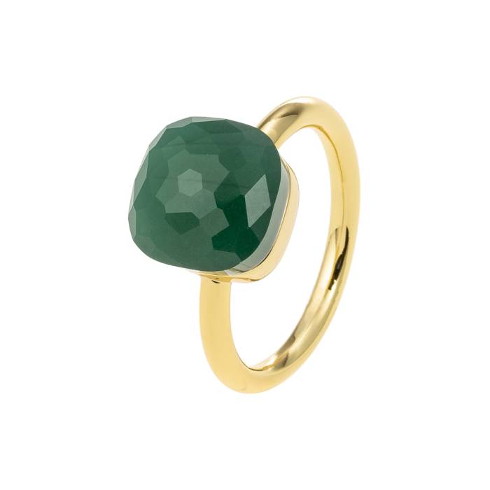 Evelyn Green Gold Ring