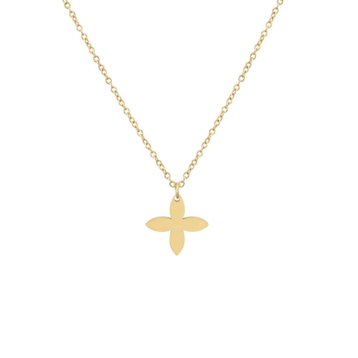 Sabine Gold Cross Necklace