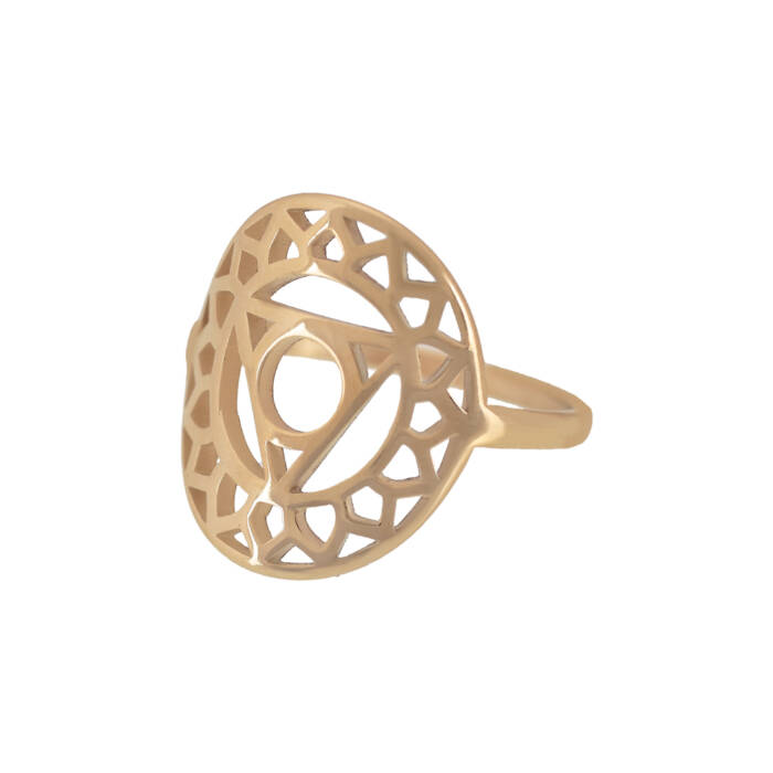 Anillo Chakra Vishuddha Oro