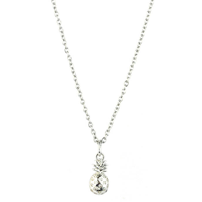 Colgante Charm Piña con cadena