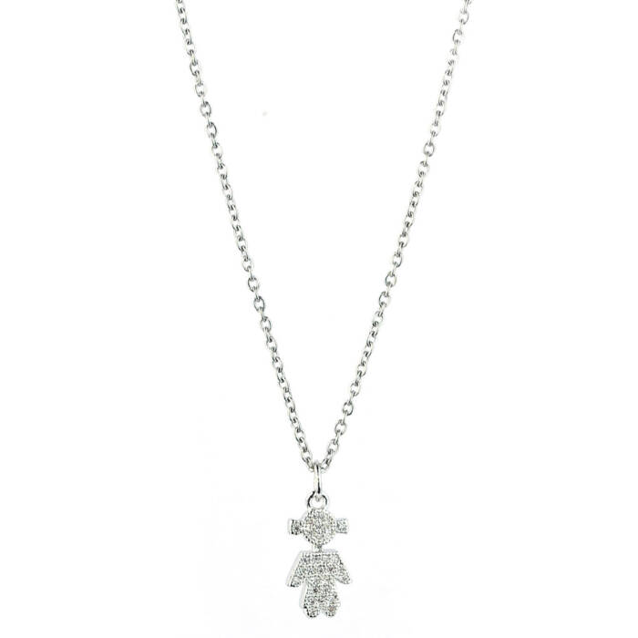 Colgante Charm Niña con cadena