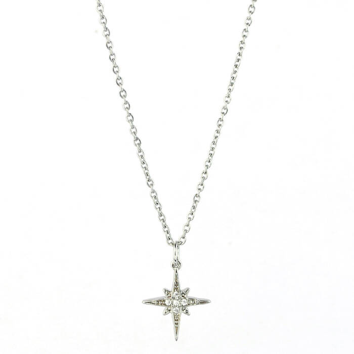 Colgante Charm Estrella Polar con cadena