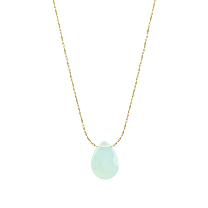 Solange Blue Quartz Gold Necklace