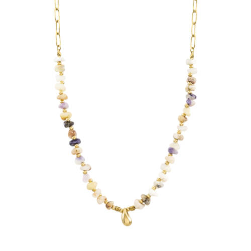Ginara Multicolour Agate Gold Necklace