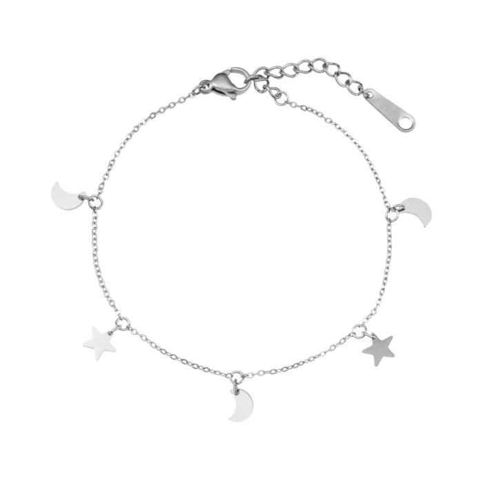 Pulsera Estrellas y Lunas Oro