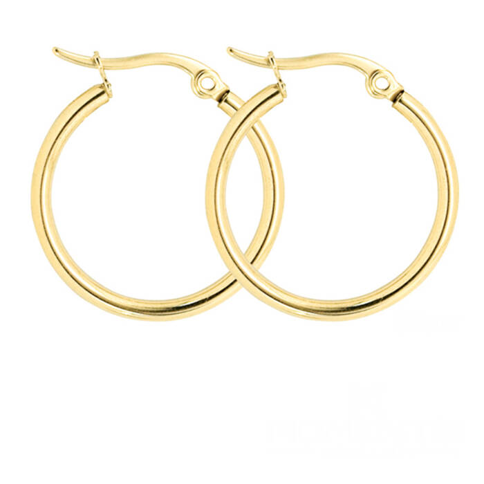 Pendientes Aro 35mm Eva Oro