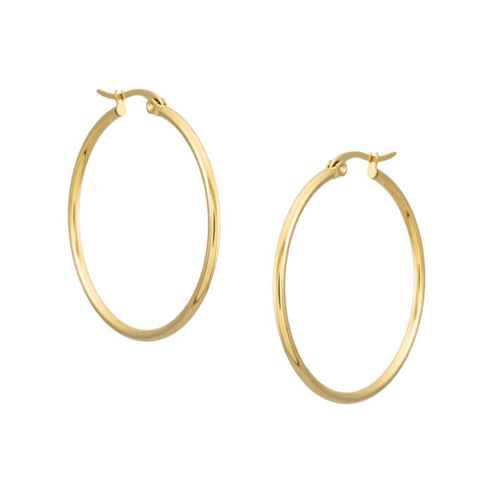 Pendientes Aro 45mm Eva Oro