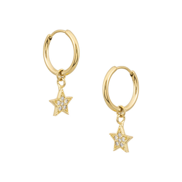 Pendientes Estrella Oro