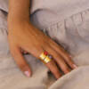 Anillo Siara Agata Rojo Oro - Imagen 2
