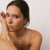 Pendientes Maylin Piedras Blancas Oro - Imagen 2