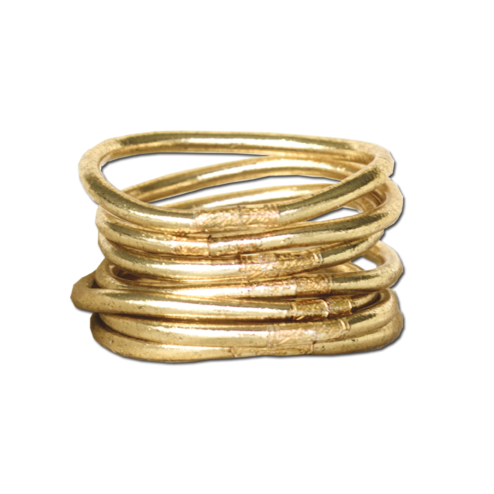 Gold leaf on sale mantra bracelet