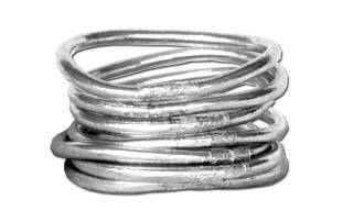 Pulsera Pan de Oro Plata - XL