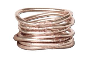 Pulsera Pan de Oro Oro Rosa - XL