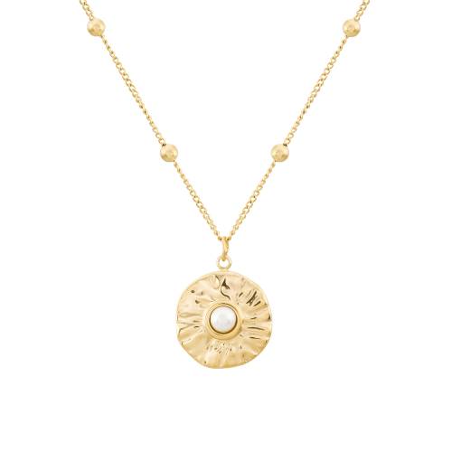 Collar Ambre Colgante Perla Oro