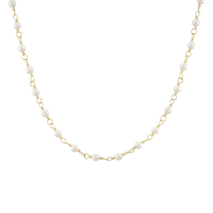 Ambre Pearl Gold Necklace