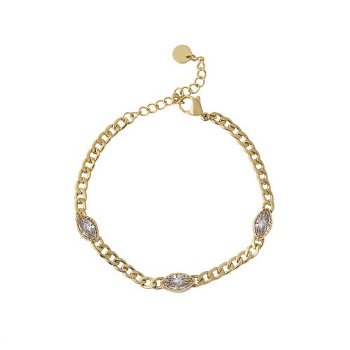 Pulsera Catrina Oro Circonita
