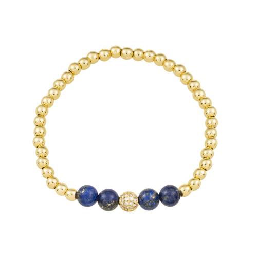 Pulsera Amandine Lapiz Lazuli Oro