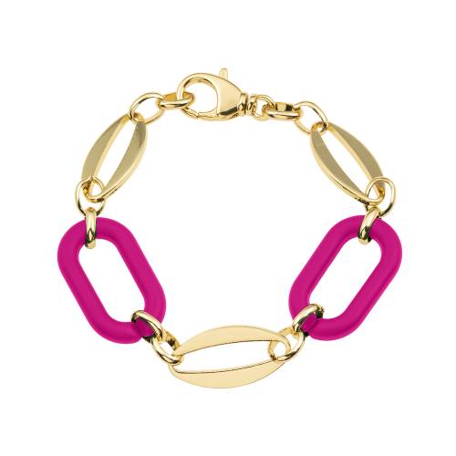 Pulsera Carolina Oro Fucsia