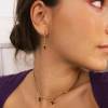 Sabine Long Chain and Cross Gold Earrings - Image 2