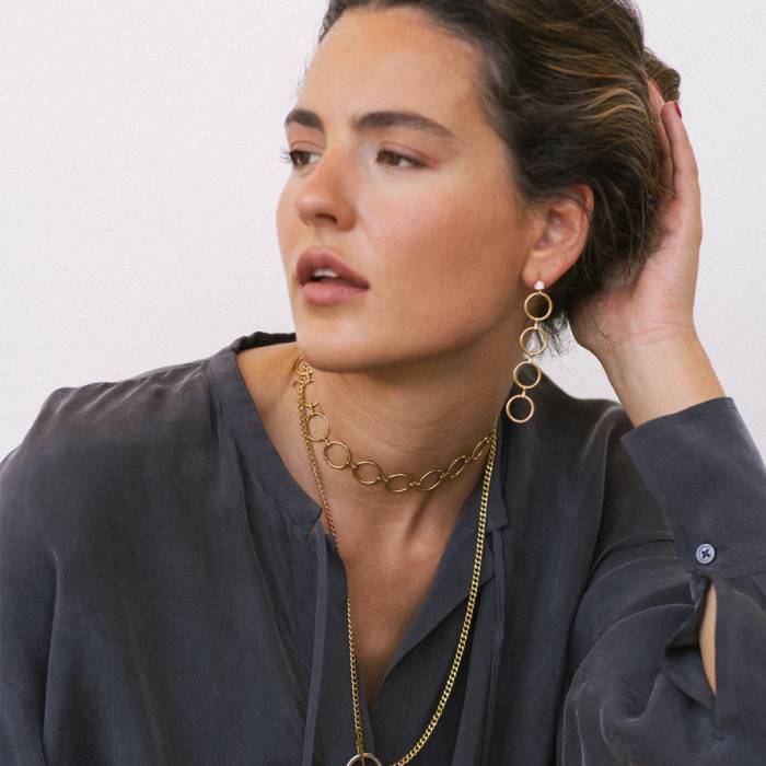 Laveda Gold Earrings - Image 2