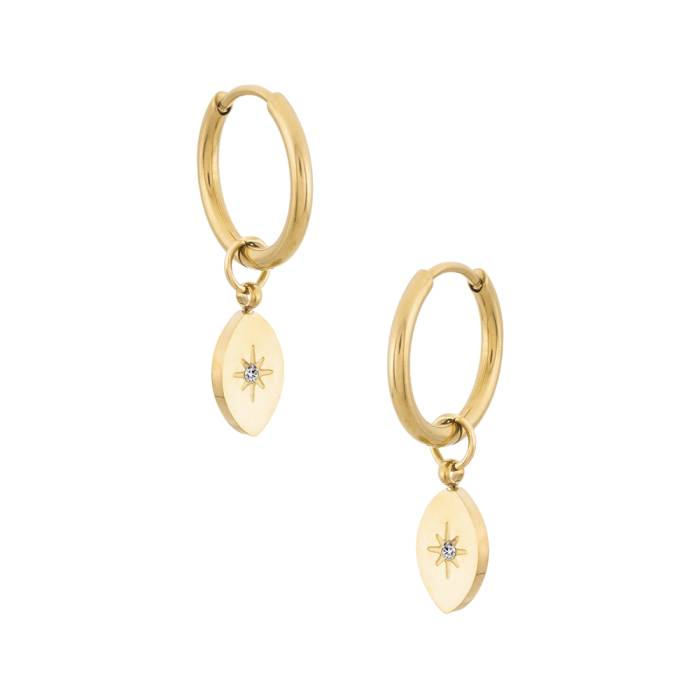 Reina Gold Hoop Earrings