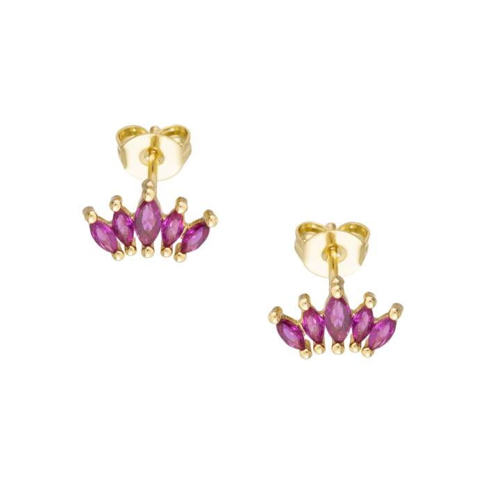 Lyna Gold and Ruby earring