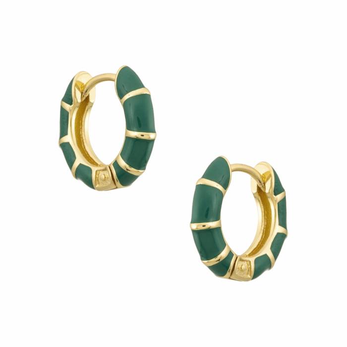 Pendientes Marrianne Esmalte Verde