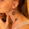 Pendientes Carolina Oro Negro - Imagen 2