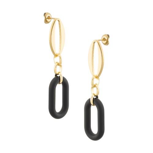 Carolina Black Gold Earrings