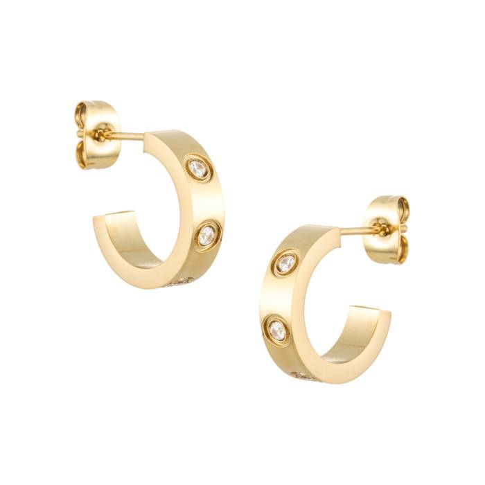 Penelope Gold Hoop Earrings