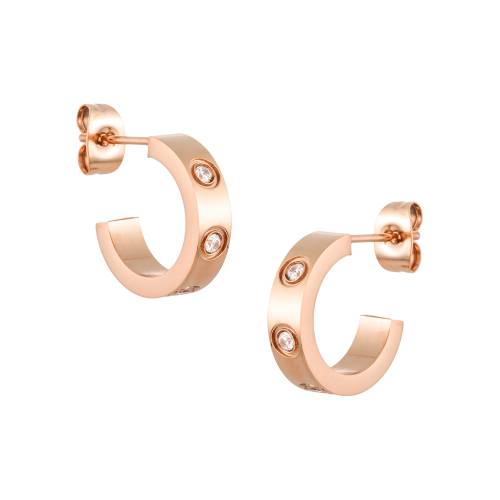 Penelope Rose Gold Hoop Earrings