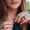 Charm Red Heart Chapado en Oro - Imagen 2