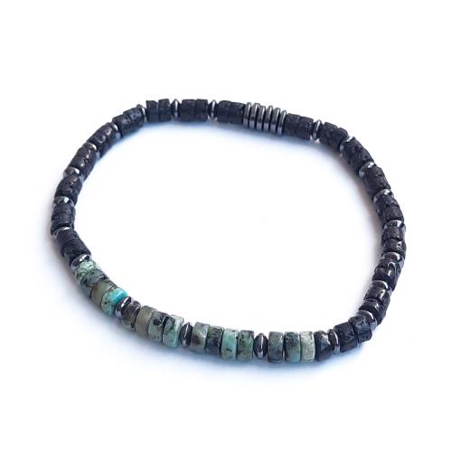 Bali Turquoise & Lava Bracelet