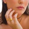 Heartbeat Gold Earrings - Image 2