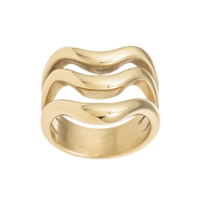 Sierra Triple Gold Ring - 16