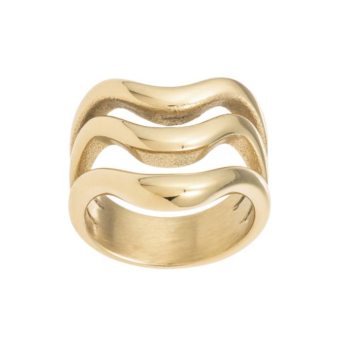 Anillo Onda Triple Oro