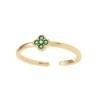 Eternal Spring Green Cz Gold Ring