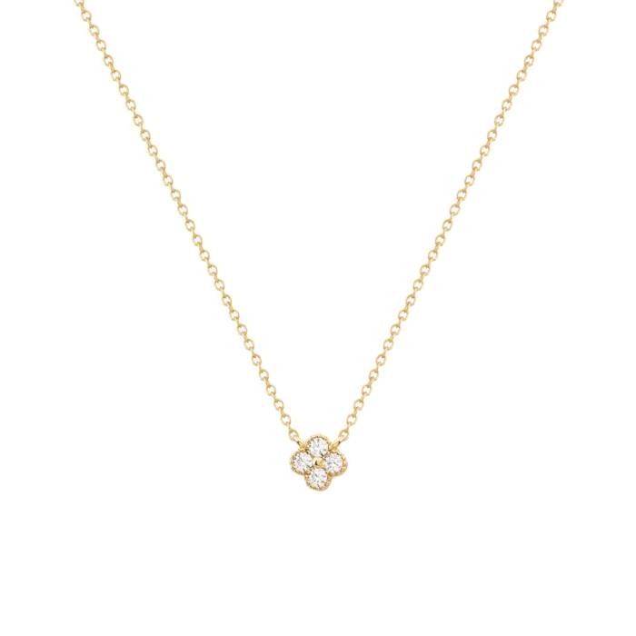 Eternal Spring White Cz Gold Necklace