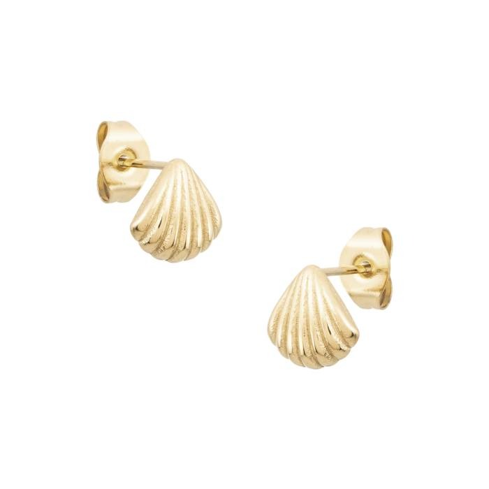 Pendientes Oro Shell Chic