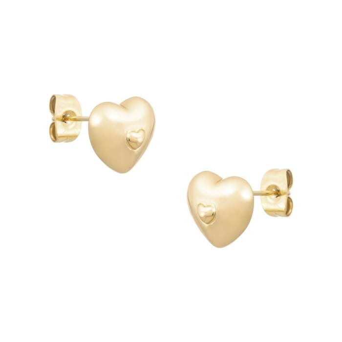 Pendientes Corazon Heartbeat Oro