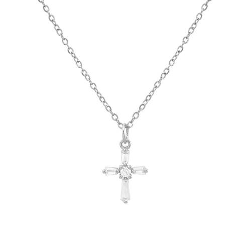 Rebecca Cross Pendant Necklace