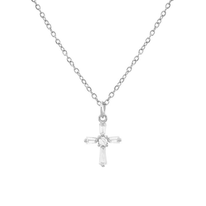 Rebecca Cross Pendant Necklace