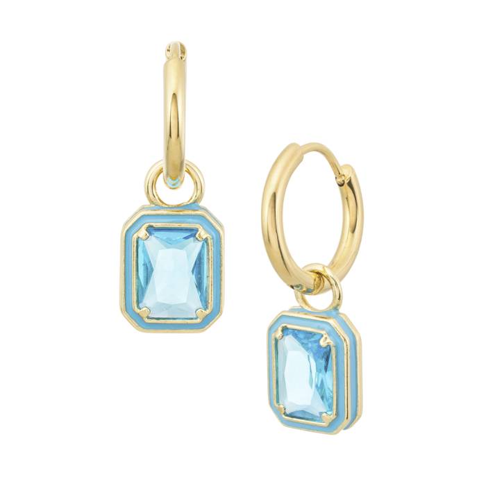 Lumiere Blue Gold Earrings