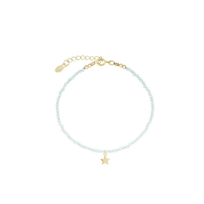 Pulsera Aguamarina Estrella