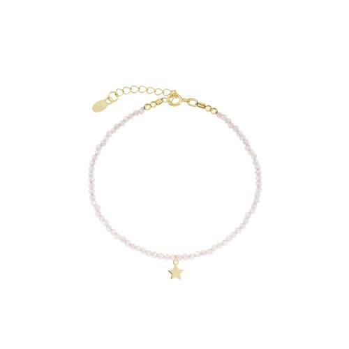 Pulsera Cuarzo Rosa Estrella