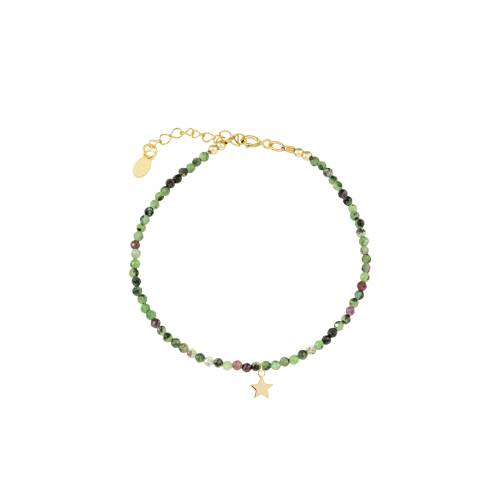 Pulsera Rubí Zoisita Estrella