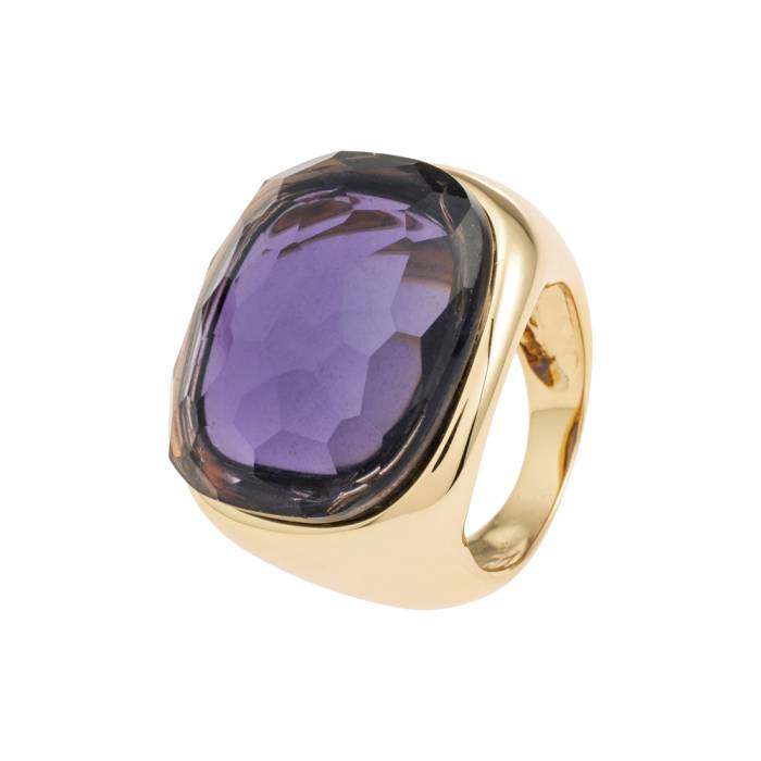 Anillo Oro Vanessa con Circonita - 18